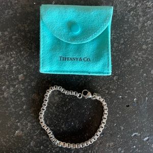 Tiffany’s sterling silver tennis bracelet with bag